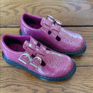 Glittery Pink Dr. Martens Mary Jane’s